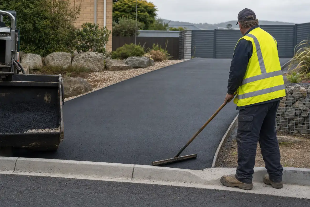 Driveway Crossovers work in progress in Launceston Tasmania